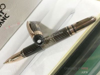 Mont Blanc Pen Replica Rose Gold Vertical Rollerball Pen